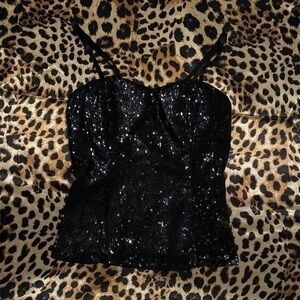Deb Sequin Bustier Top